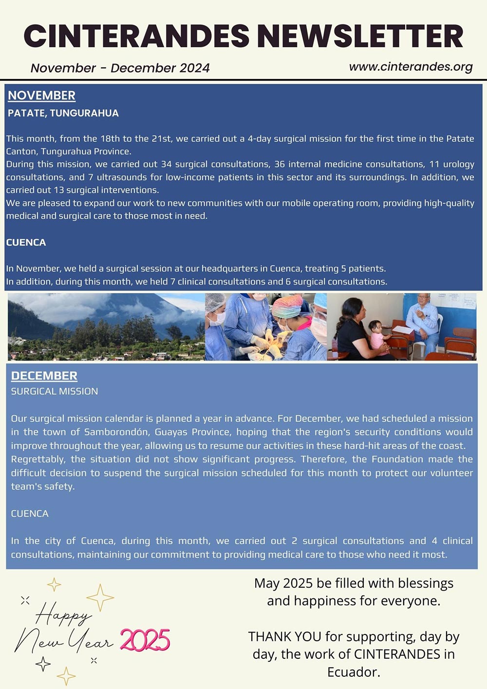 NEWSLETTER NOVEMBER - DECEMBER 2024