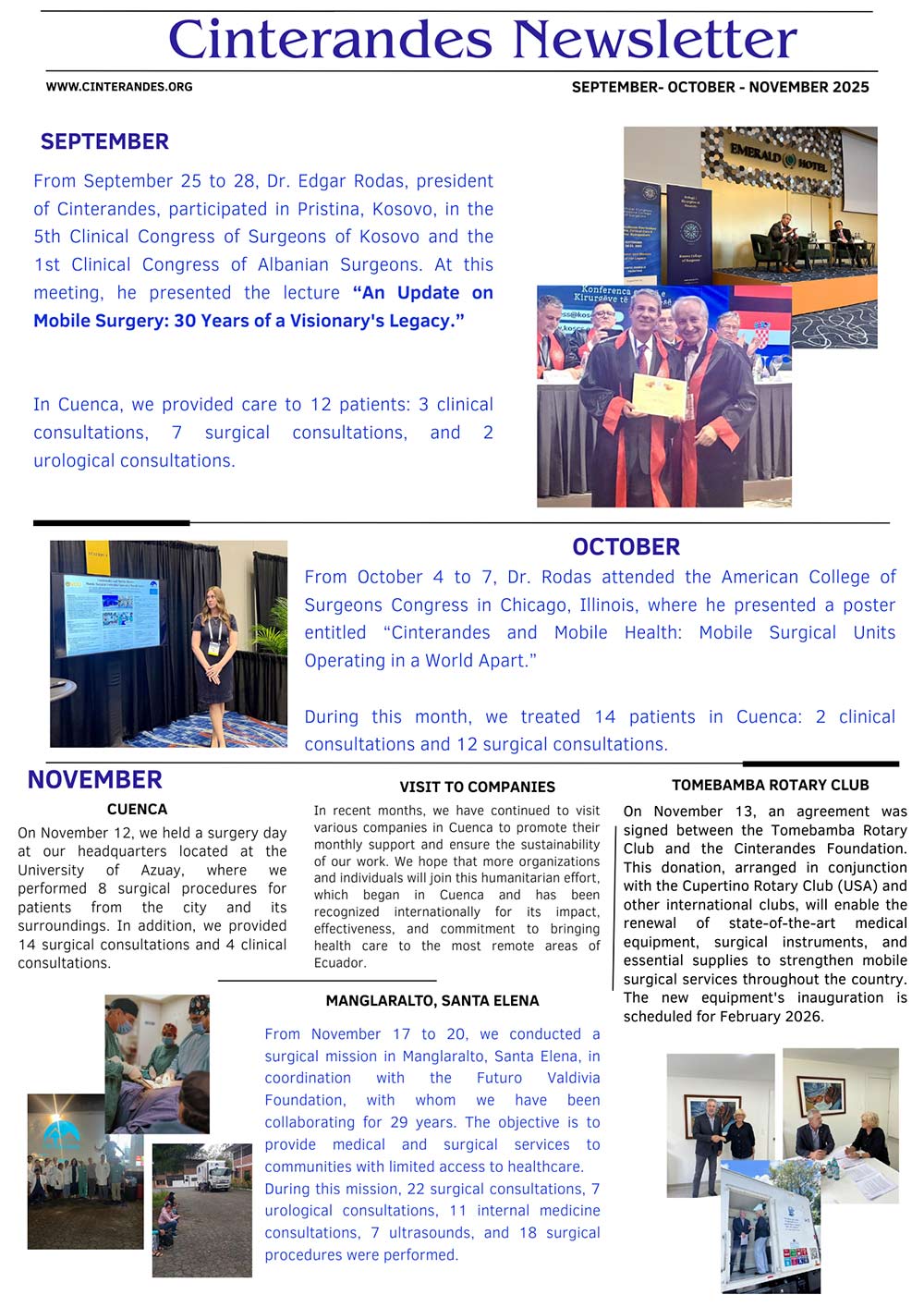 NEWS SEPT. OCT. NOV. 2025